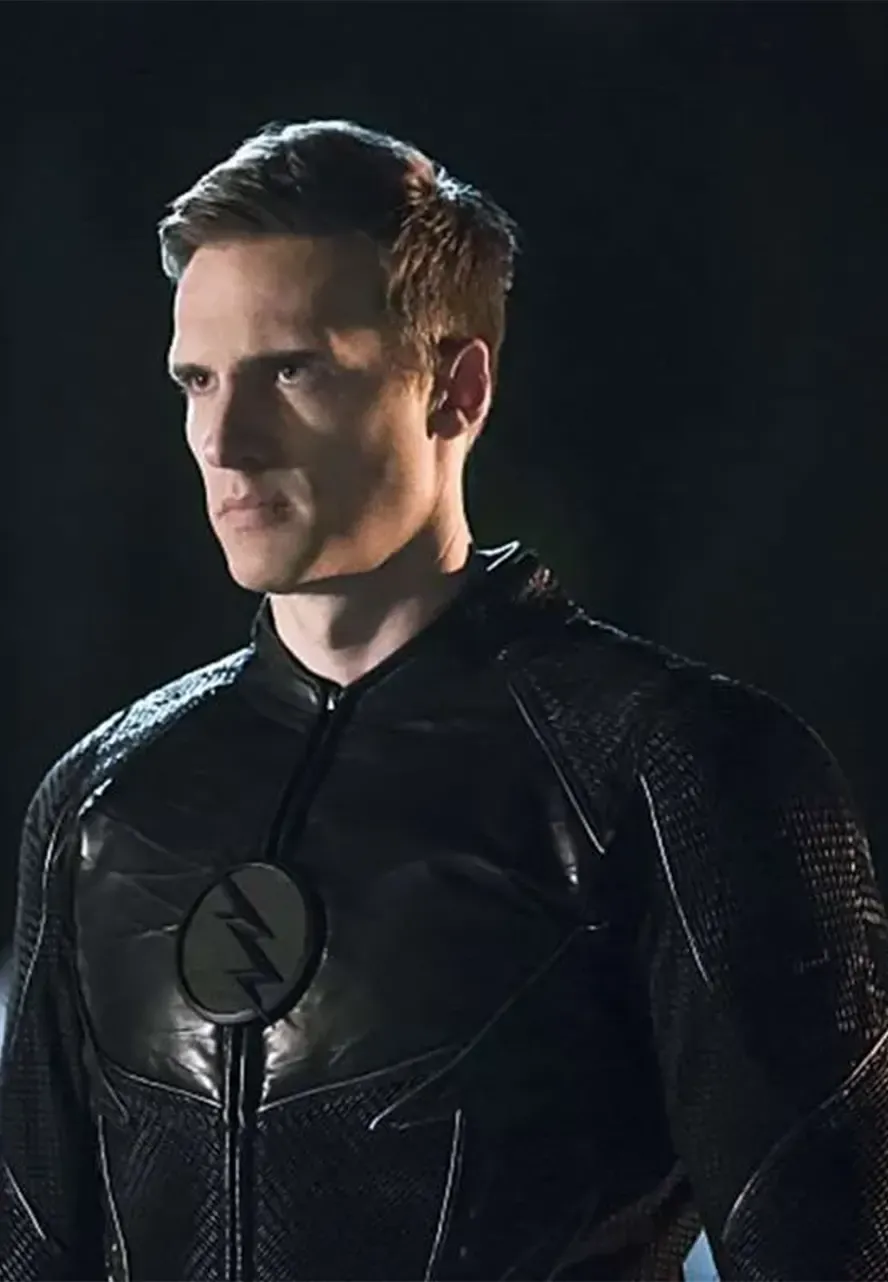 The Flash Zoom Leather Jacket hunter zolomon leather jacket