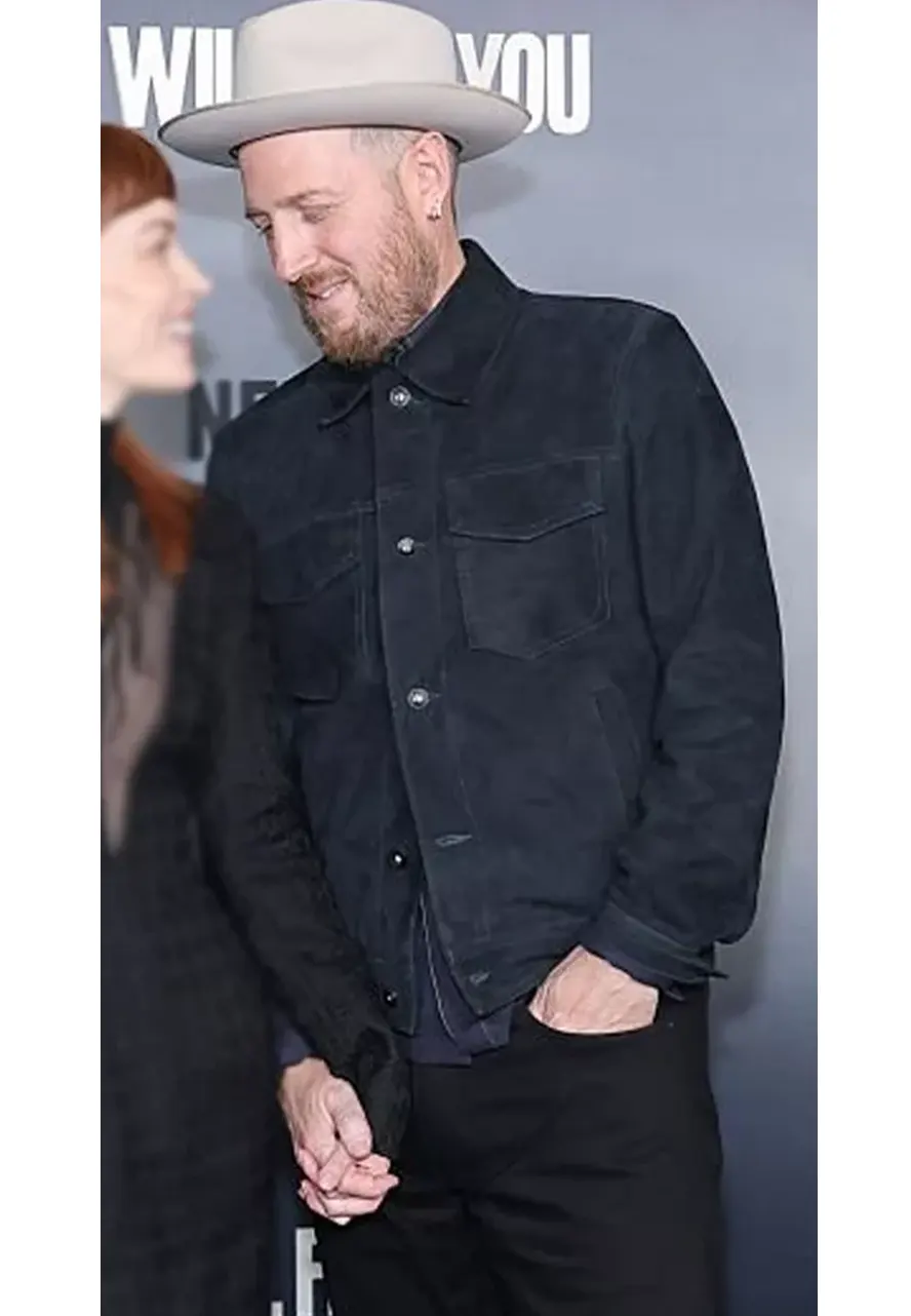 I Will Find You NYC Premiere Kenna Kennor Suede Jacket i will find you kenna kennor suede jacket