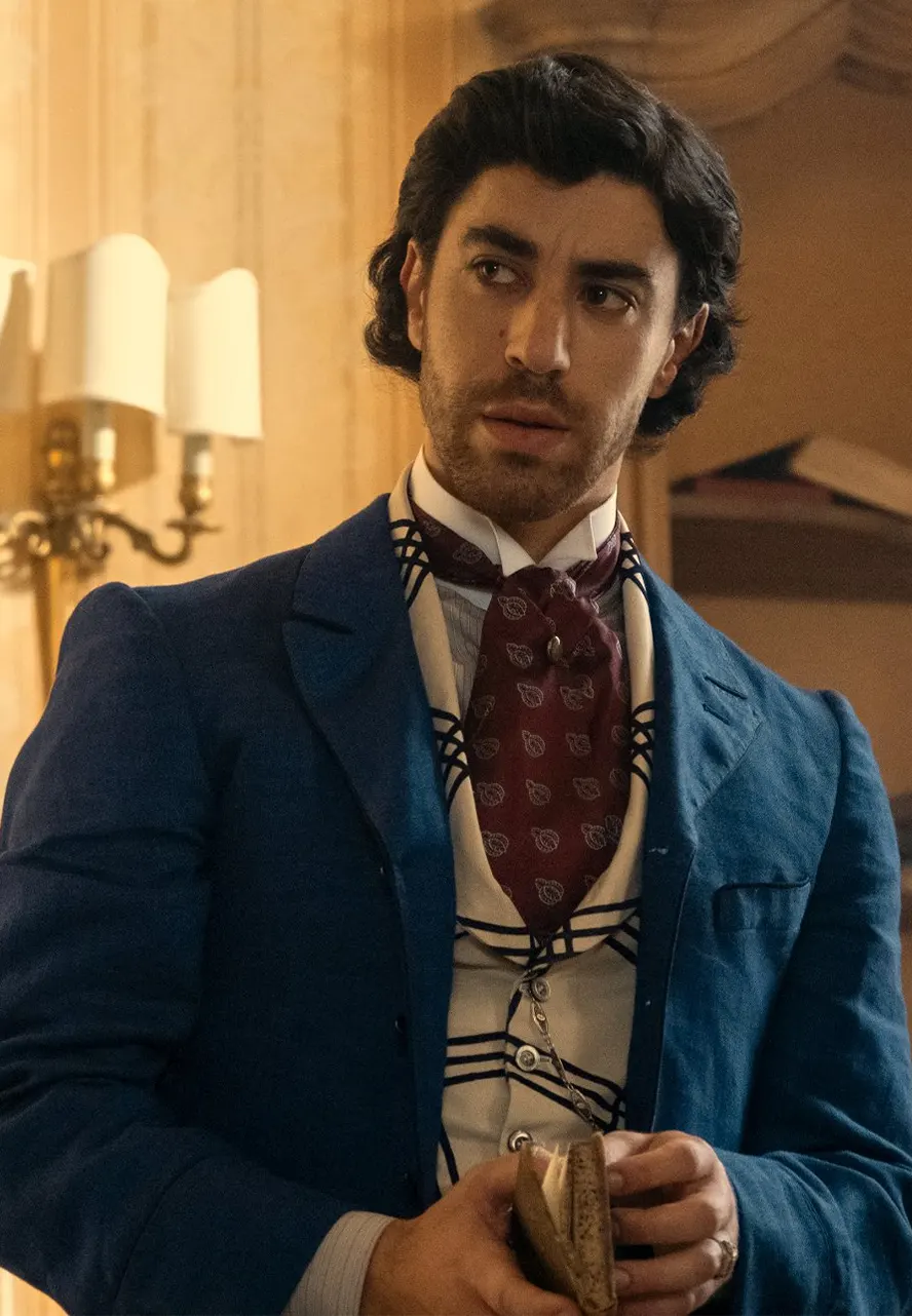 The Law According to Lidia Poët S02 Eduardo Scarpetta Blue Blazer jacopo barberis blazer