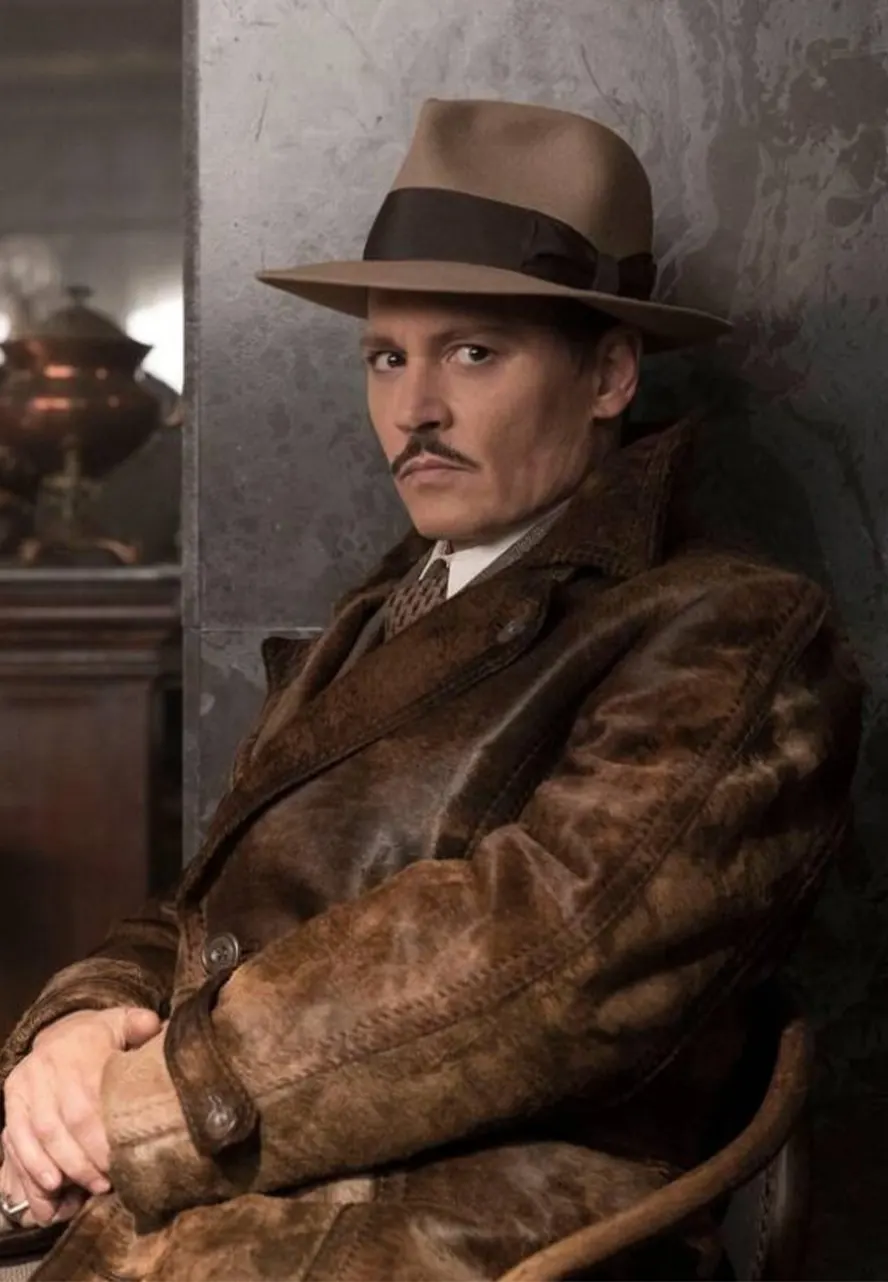 Murder On The Orient Express Johnny Depp Leather Coat johnny depp murder on the orient express suede leather coat