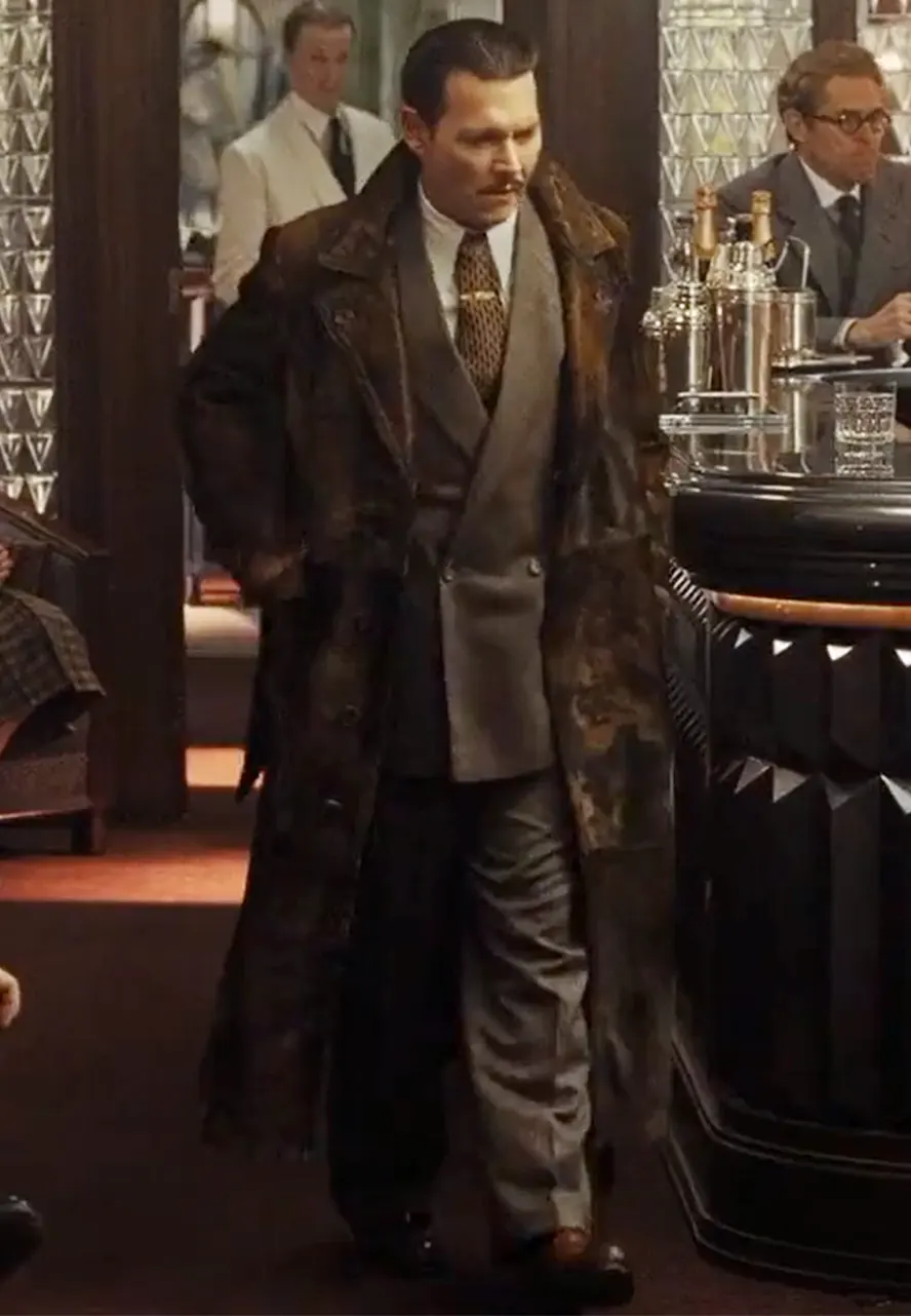Murder On The Orient Express Johnny Depp Leather Coat johnny depp murder on the orient leather coat