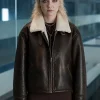 julia sarah stone shearling leather jacket