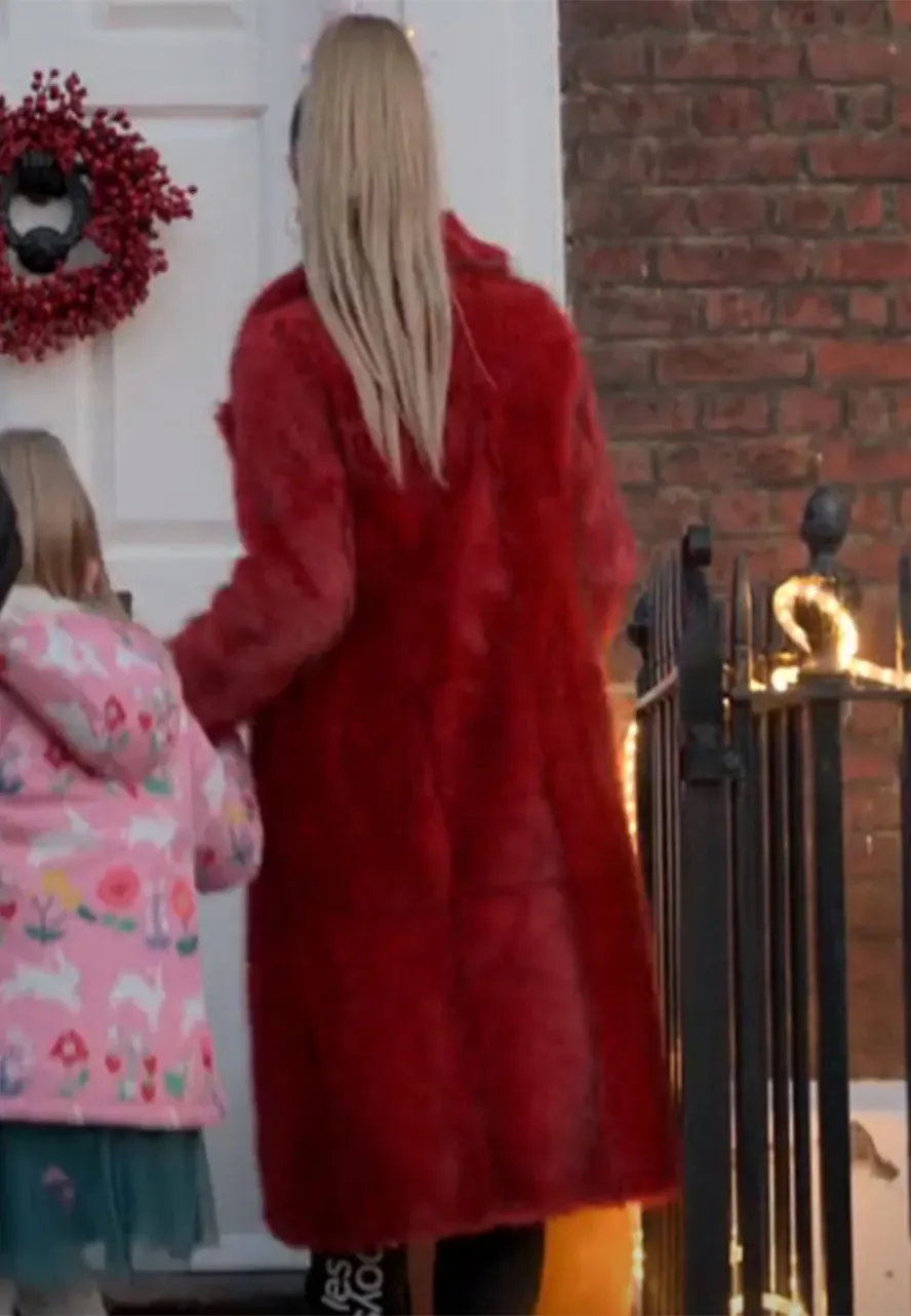 Ted Lasso S02 Juno Temple Red Fur Coat keeley ted lasso fur coat