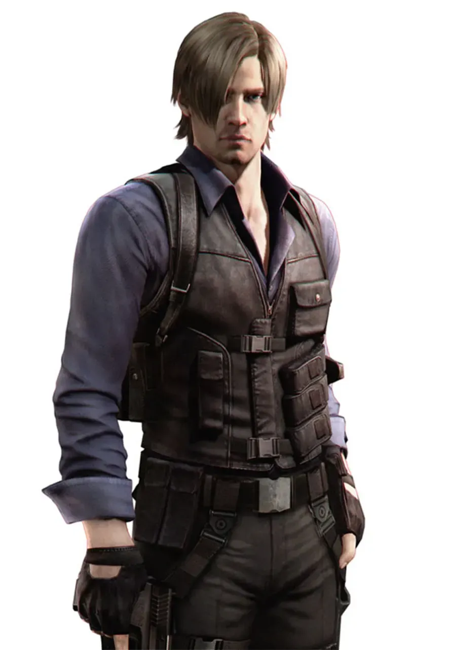 Resident Evil 6 Leon Kennedy Leather Vest leon kennedy vest