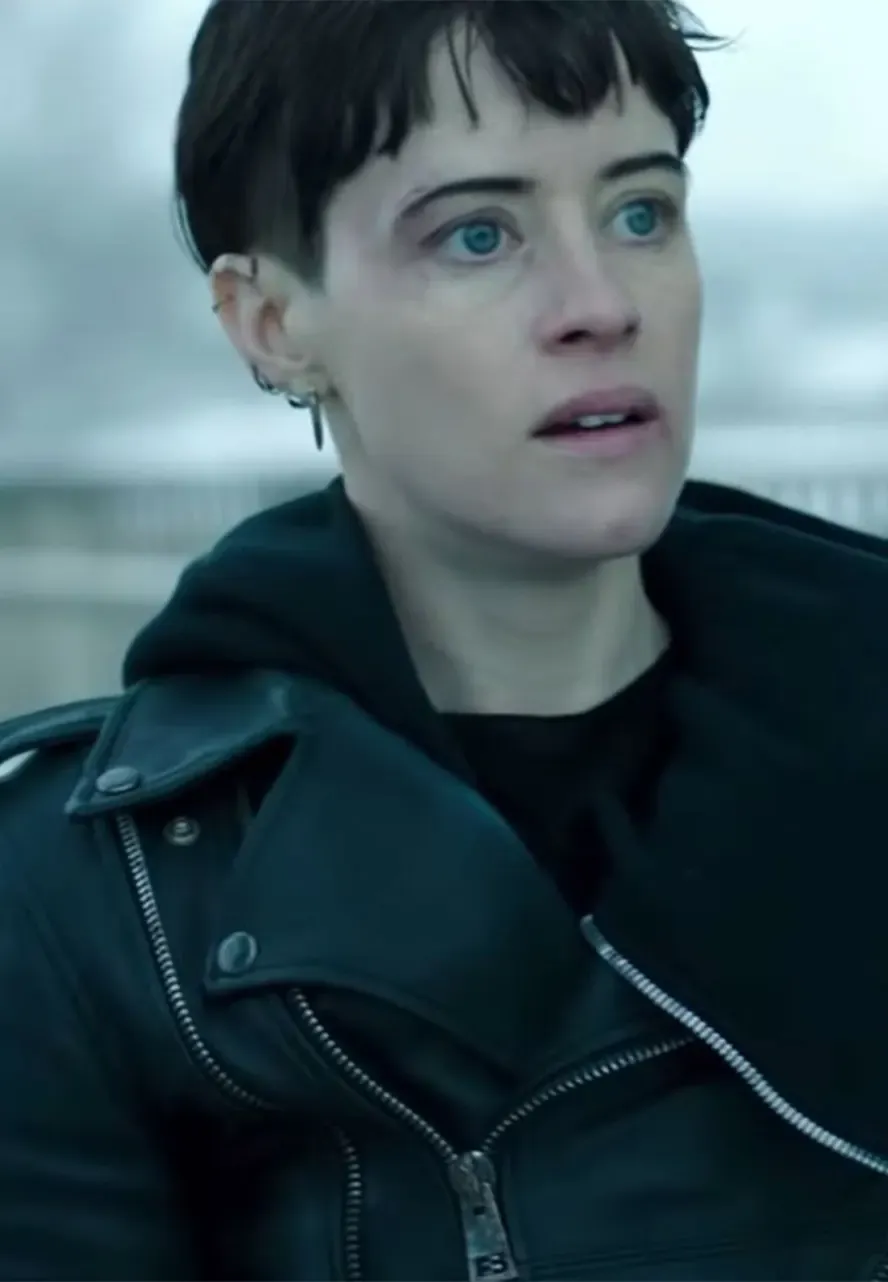 The Girl In The Spider's Web Claire Foy Leather Jacket lisbeth salander claire foy the girl jacket