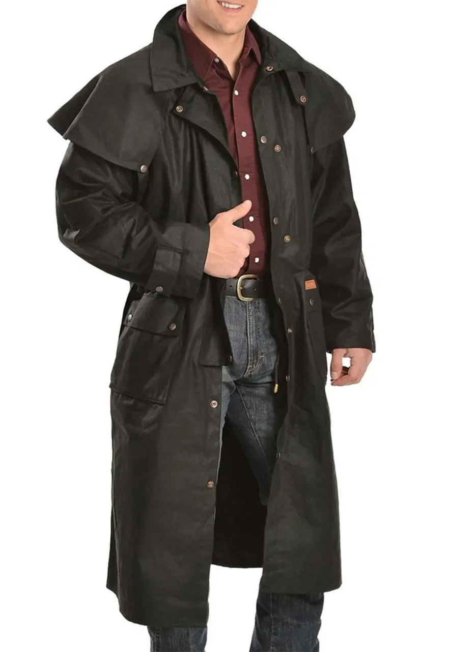 Men's Low Ride Cowboy Black Duster low ride cowboy black duster