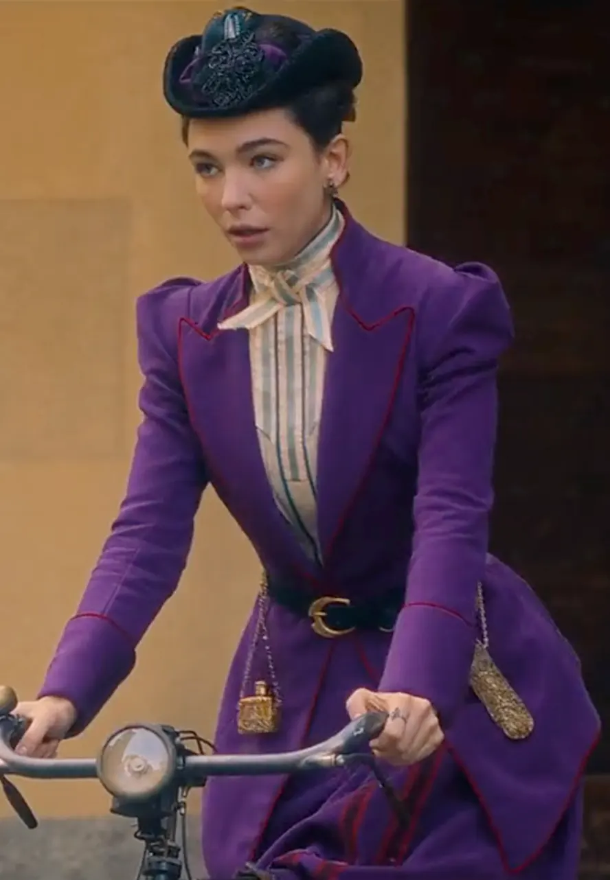 The Law According to Lidia Poët S01 Matilda De Angelis Purple Coat matilda de angelis blazer
