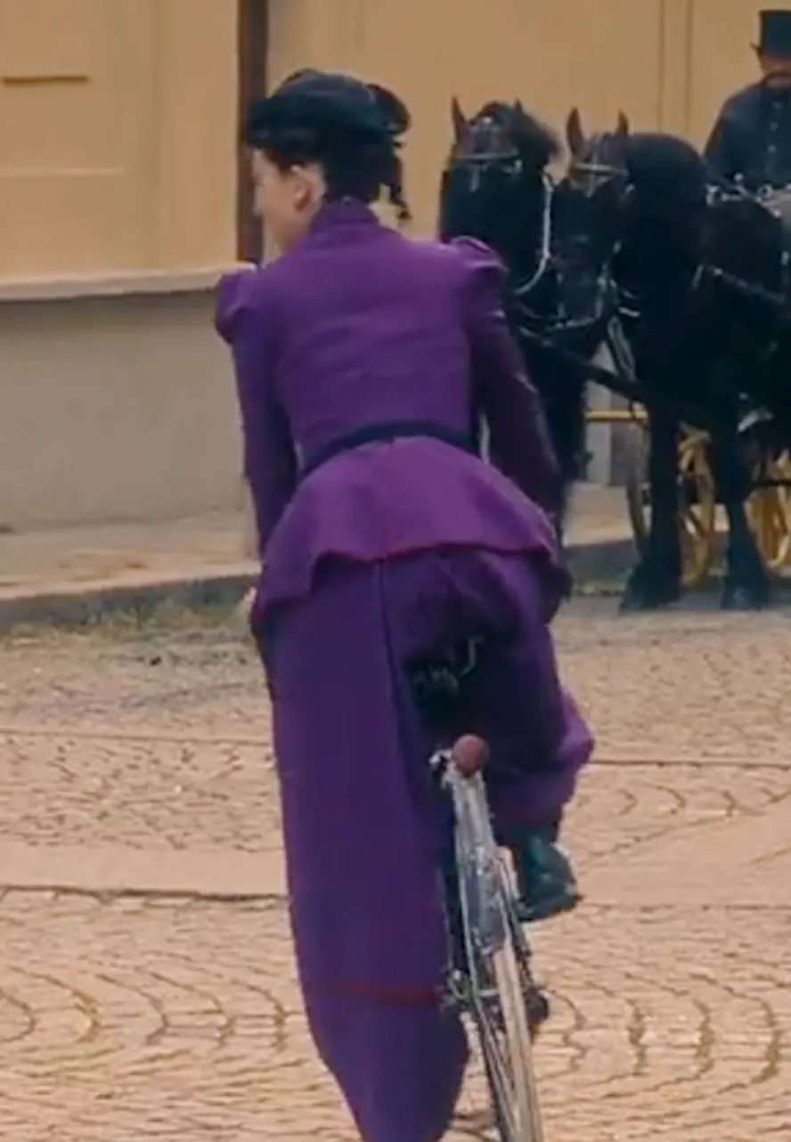 The Law According to Lidia Poët S01 Matilda De Angelis Purple Coat matilda de angelis purple blazer coat