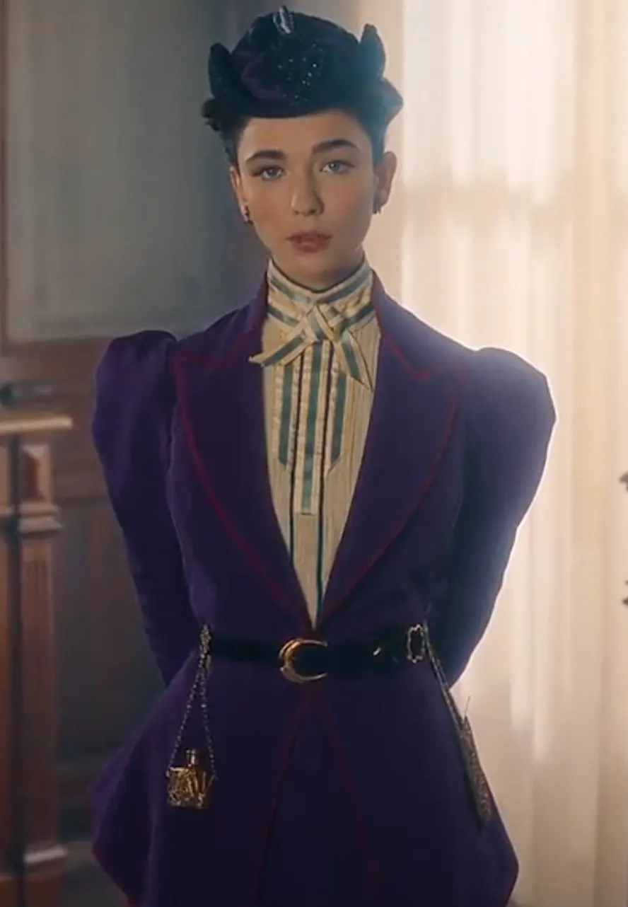 The Law According to Lidia Poët S01 Matilda De Angelis Purple Coat matilda de angelis purple coat
