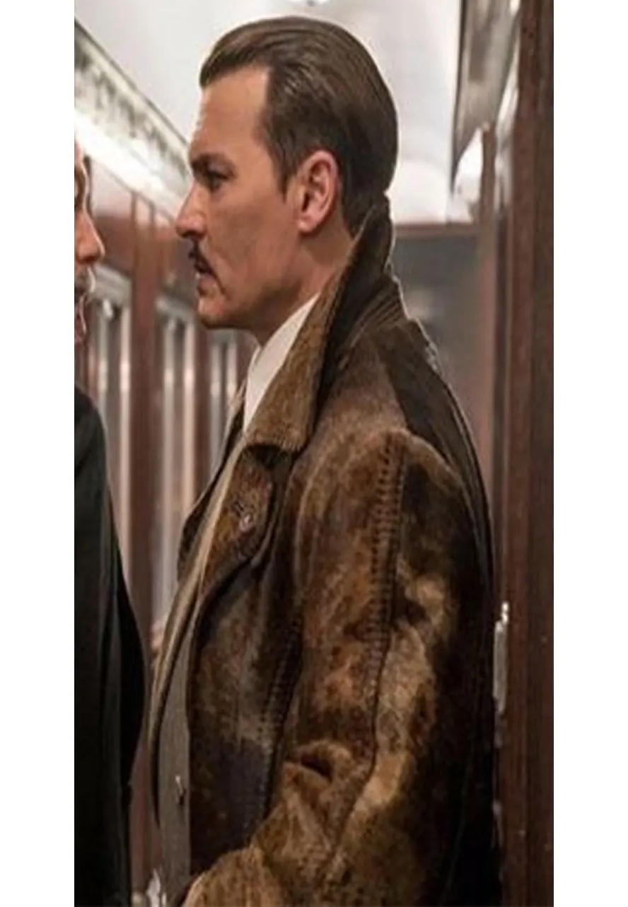 Murder On The Orient Express Johnny Depp Leather Coat murder on the orient express edward ratchett leather coat