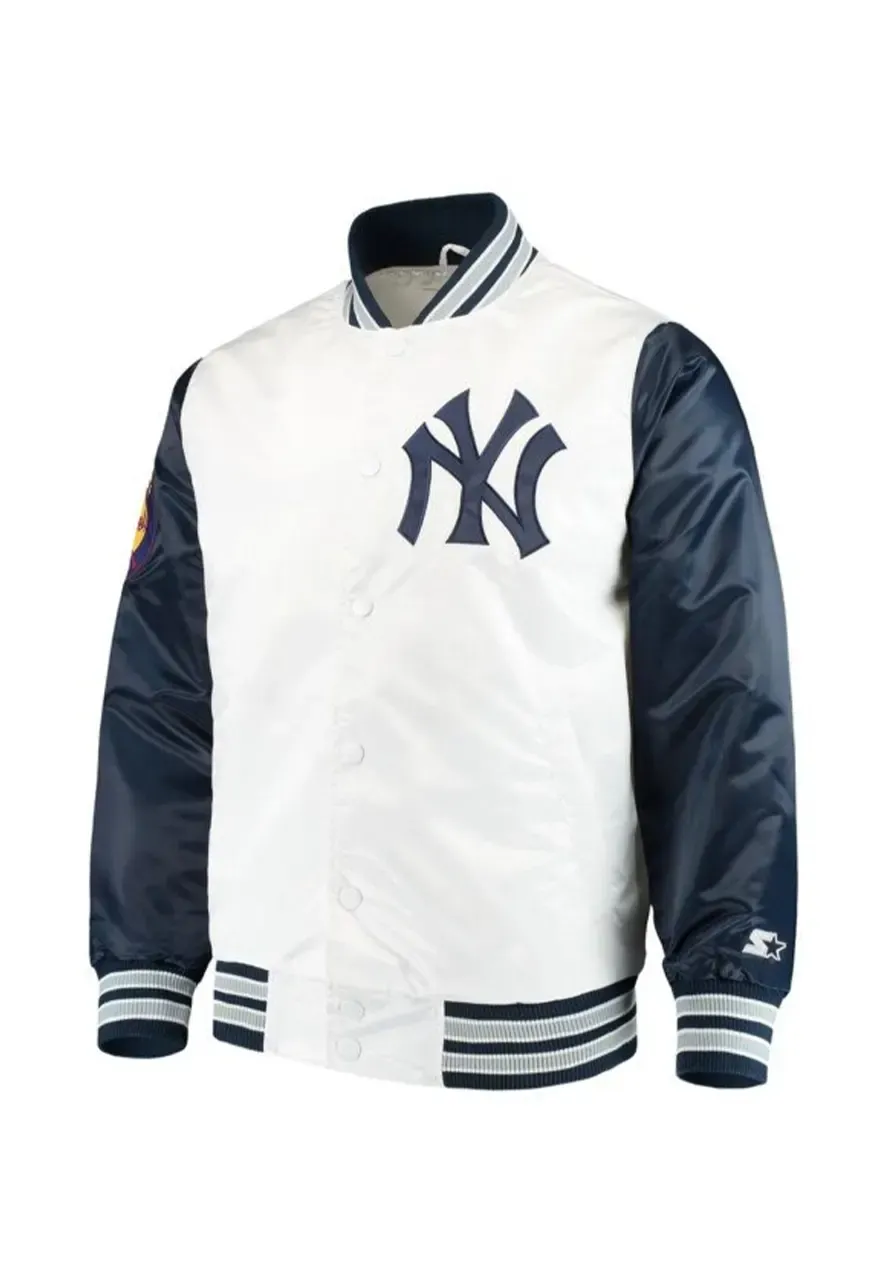 New York Yankees Legend White Bomber Jacket new york yankees legend white bomber jacket