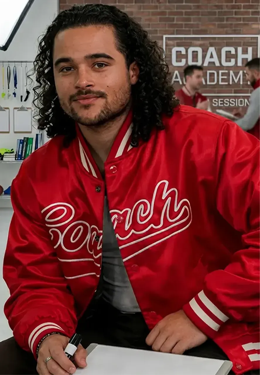 Off Campus John Tucker Red Varsity Jacket off campus john tucker red varsity jacket