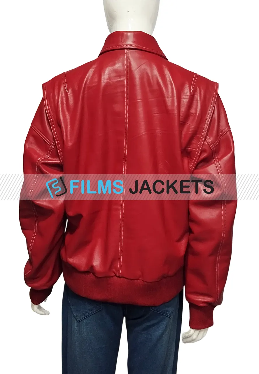 Off Campus S01 Mika Abdalla Red Bomber Jacket off campus mika abdalla bomber jacket