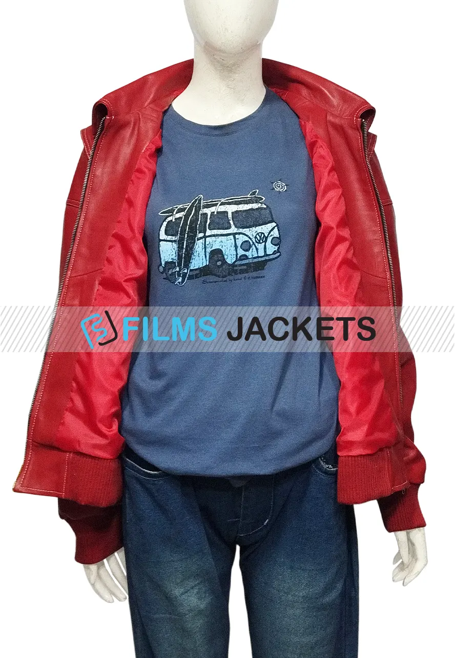 Off Campus S01 Mika Abdalla Red Bomber Jacket off campus mika abdalla red jacket