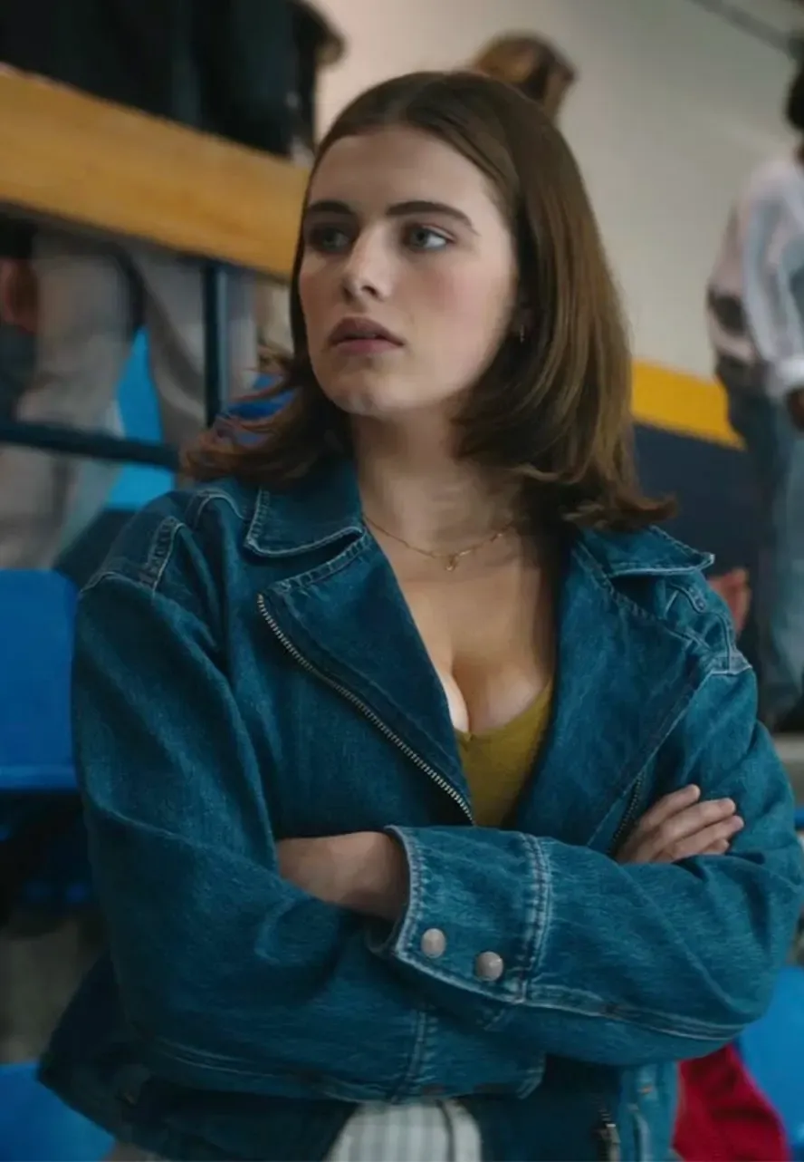Off Campus S01 Ella Bright Denim Jacket off campus s01 hannah wells denim jacket