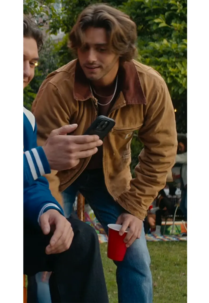 Off Campus S01 Antonio Cipriano Brown Jacket off campus s01 john logan brown jacket