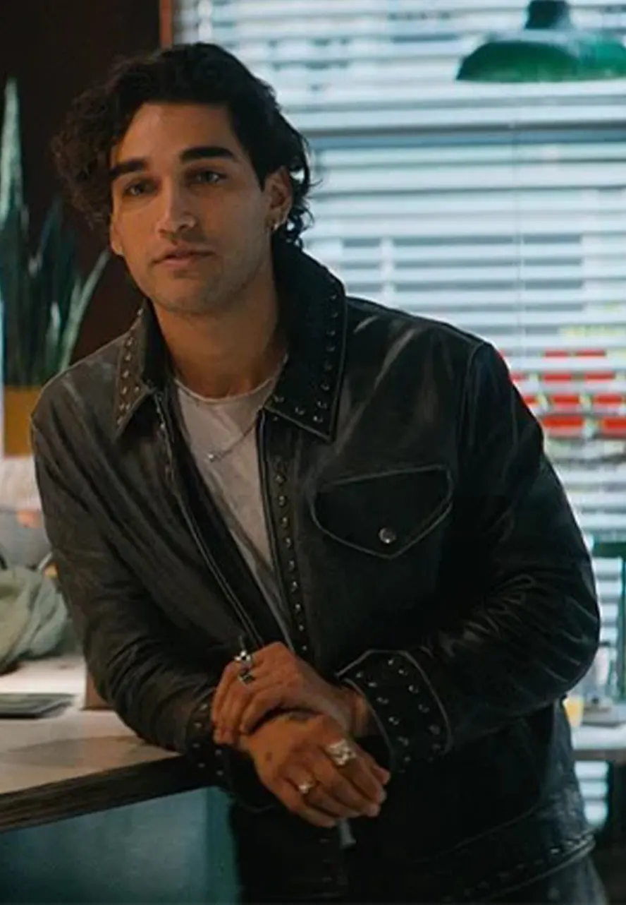 Off Campus S01 Josh Heuston Black Leather Jacket off campus s01 josh heuston black leather jacket