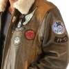 pelle pelle aviator brown jacket
