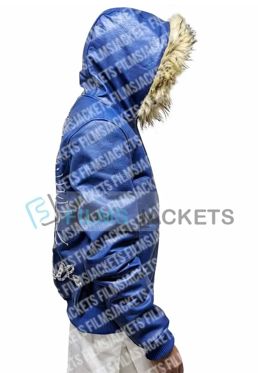 Pelle Pelle Crest Blue Leather Jacket pelle pelle blue leather jacket