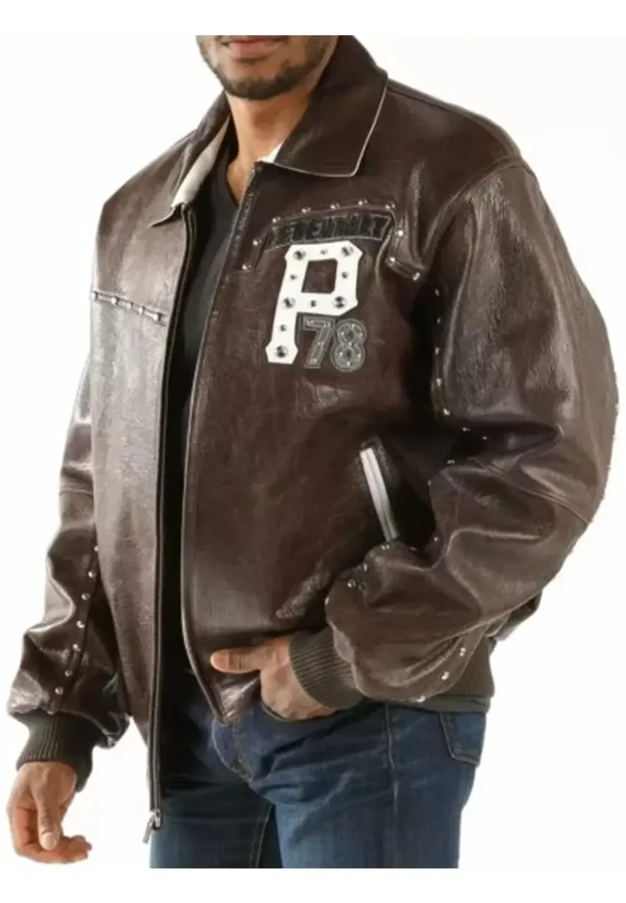Pelle Pelle Legendary Studded Leather Jacket pelle pelle brown legendary studded jacket