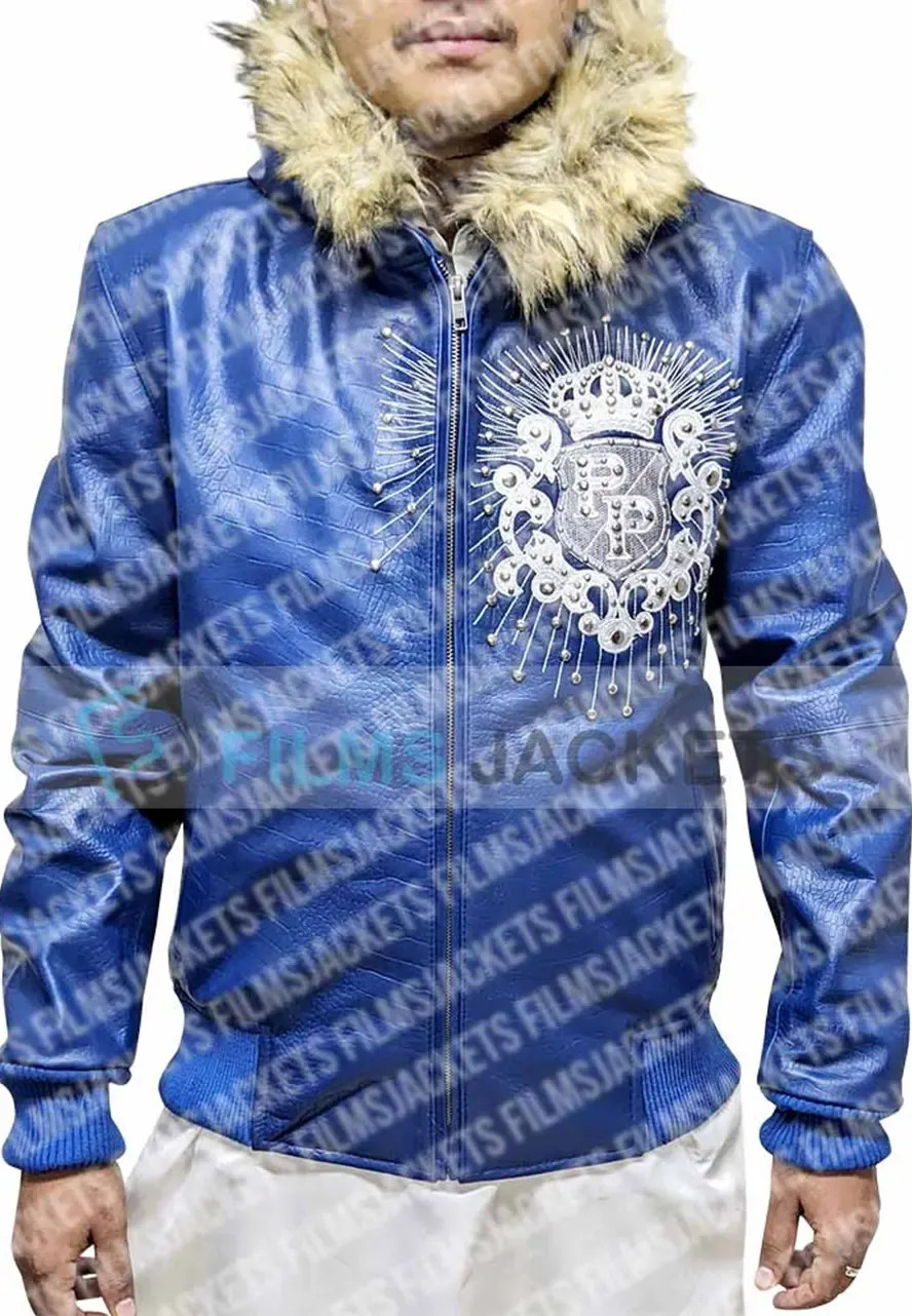 Pelle Pelle Crest Blue Leather Jacket pelle pelle crest leather jacket