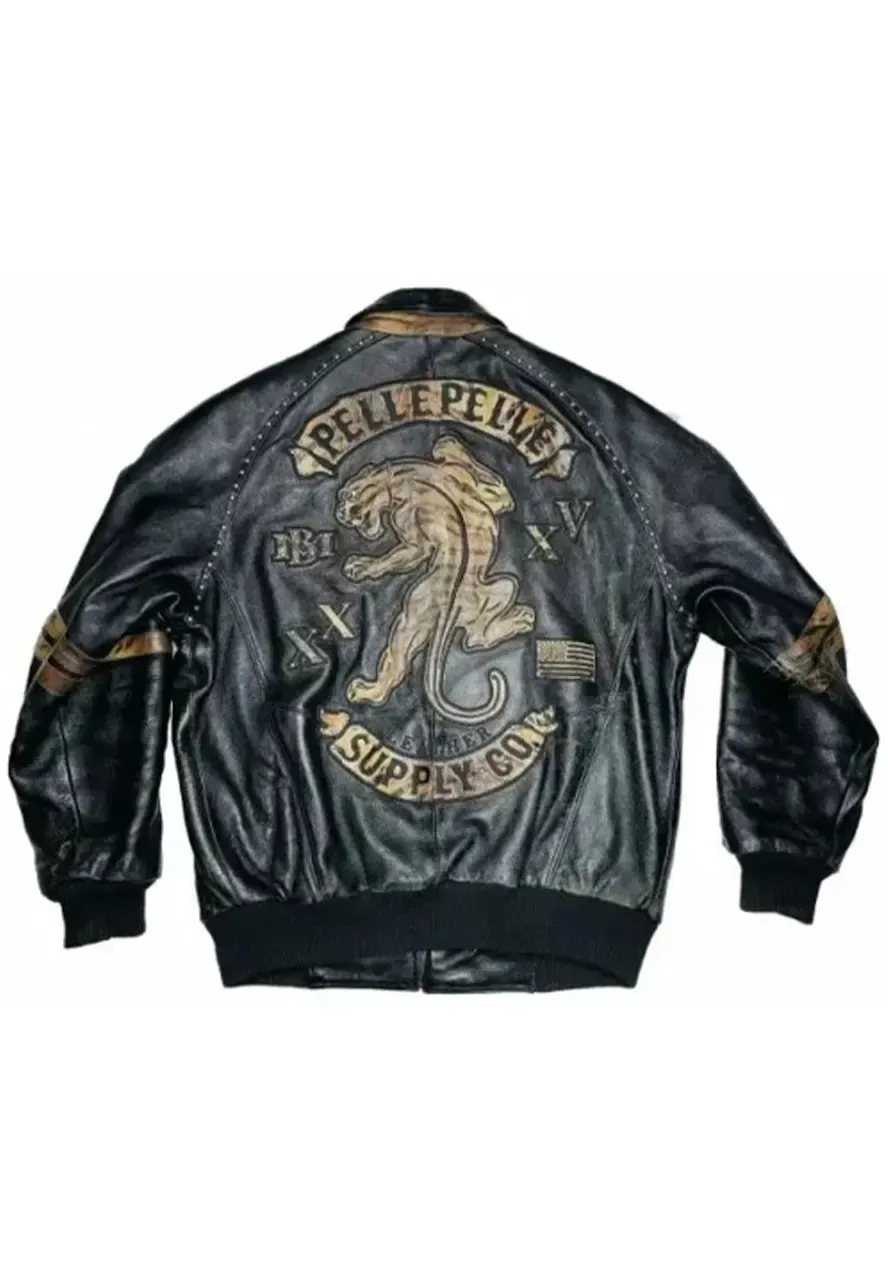 Pelle Pelle Tiger Leather Jacket pelle pelle tiger leather jacket