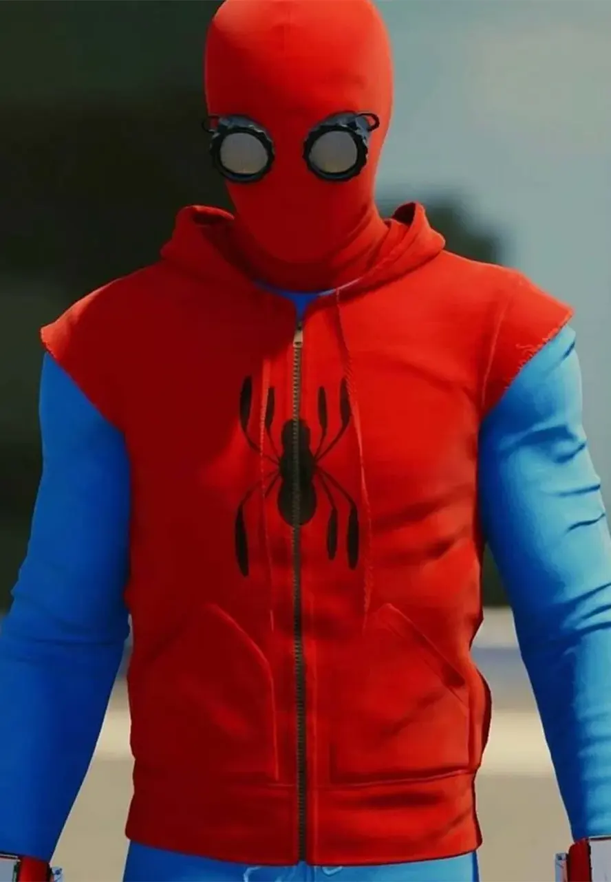 Tom Holland Spiderman Homecoming Red Hoodie peter parker hoodie