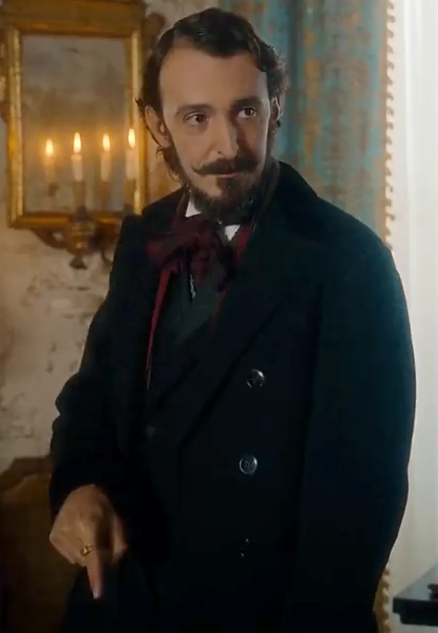The Law According to Lidia Poët S01 Pier Luigi Pasino Black Coat pier luigi pasino coat