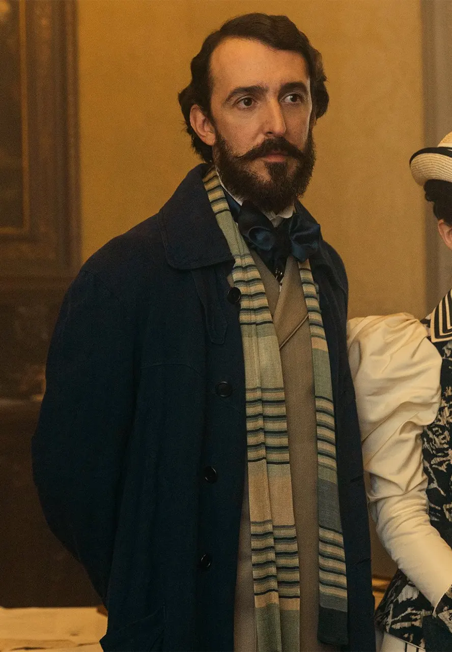 The Law According to Lidia Poët S02 Pier Luigi Pasino Dark Navy Blue Coat pier luigi pasino dark navy blue coat