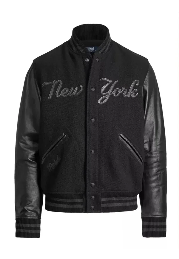polo ralph lauren ny yankees mlb black jacket