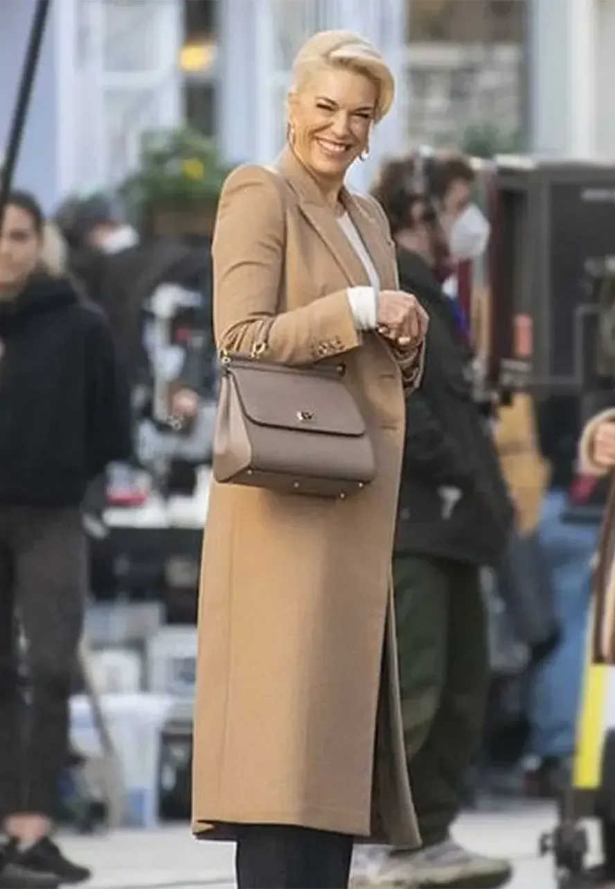 Ted Lasso S02 Rebecca Welton Brown Coat rebecca welton ted lasso 2021 hannah waddingham brown wool coat