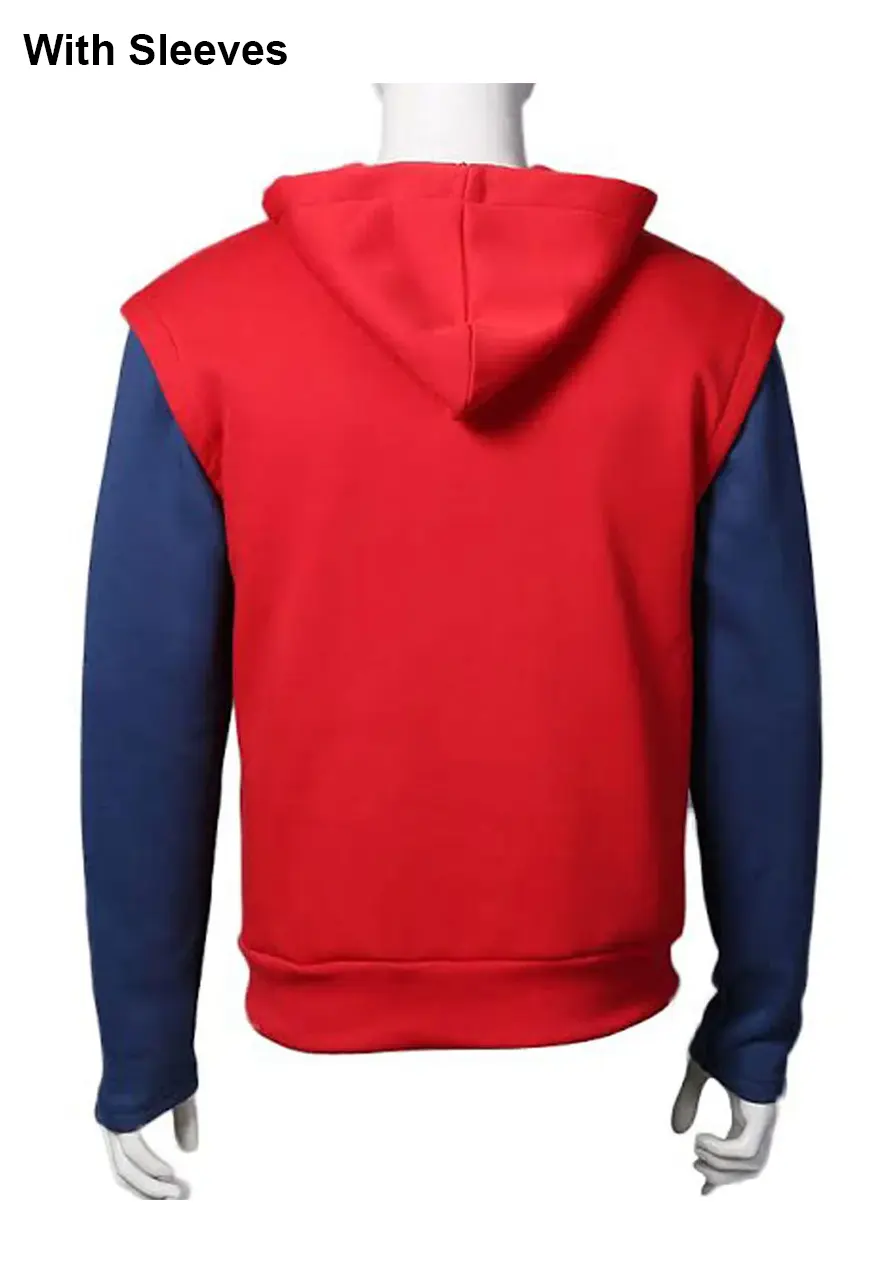 Tom Holland Spiderman Homecoming Red Hoodie red and blue spiderman hoodie