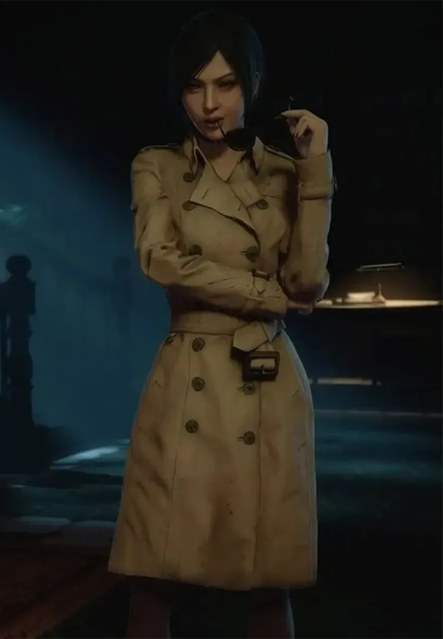 Resident Evil 2 Ada Wong Trench Coat resident evil 2 ada wong cotton coat