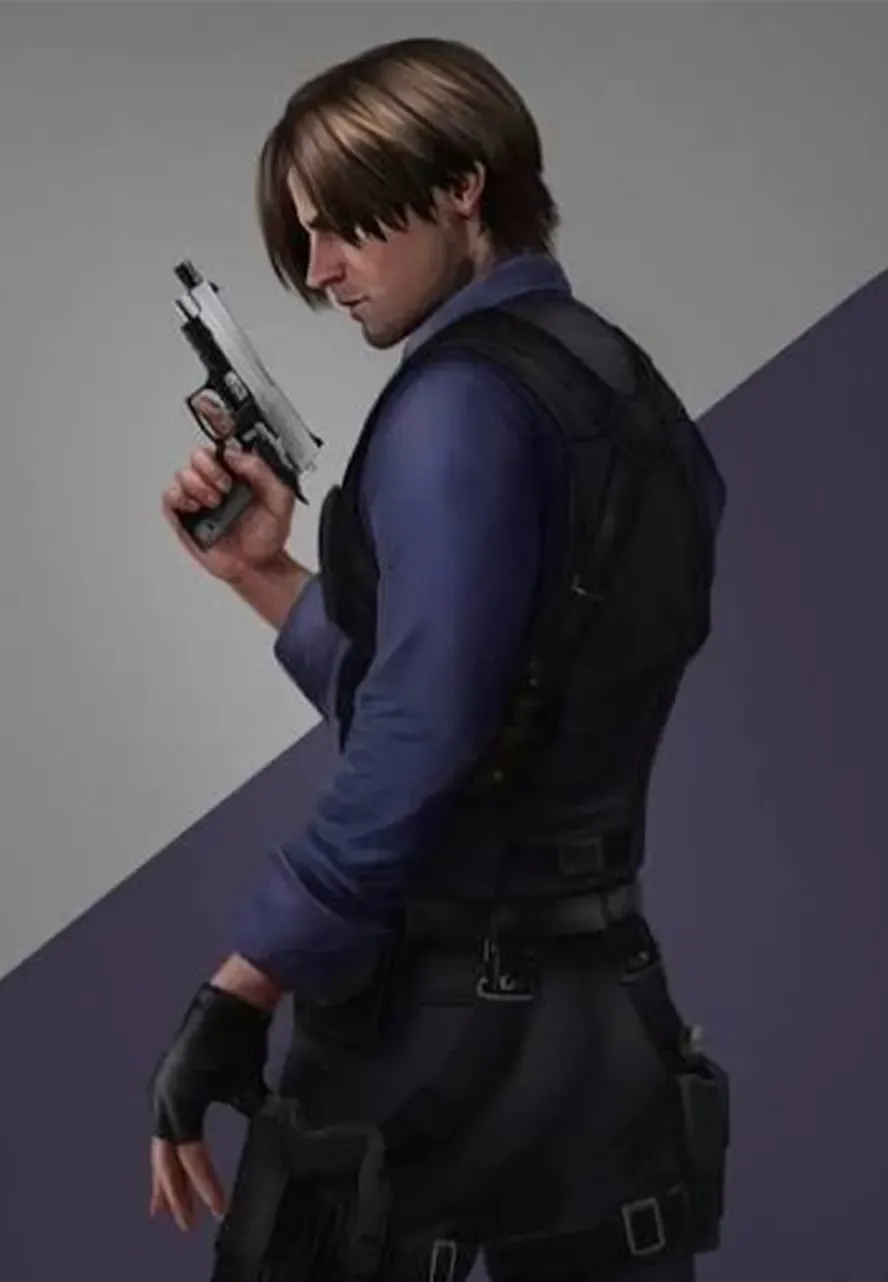 Resident Evil 6 Leon Kennedy Leather Vest resident evil 6 leather vest