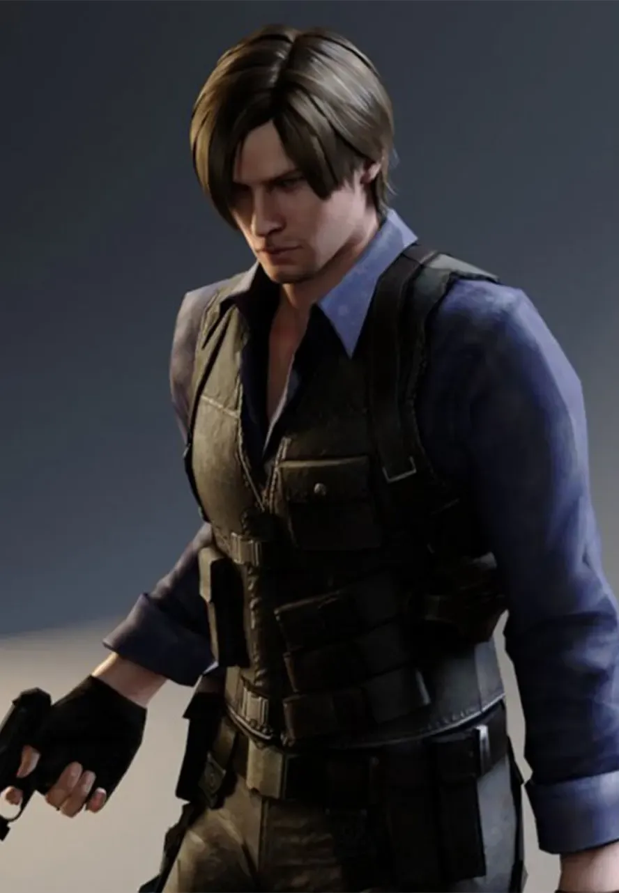 Resident Evil 6 Leon Kennedy Leather Vest resident evil 6 leon kennedy vest