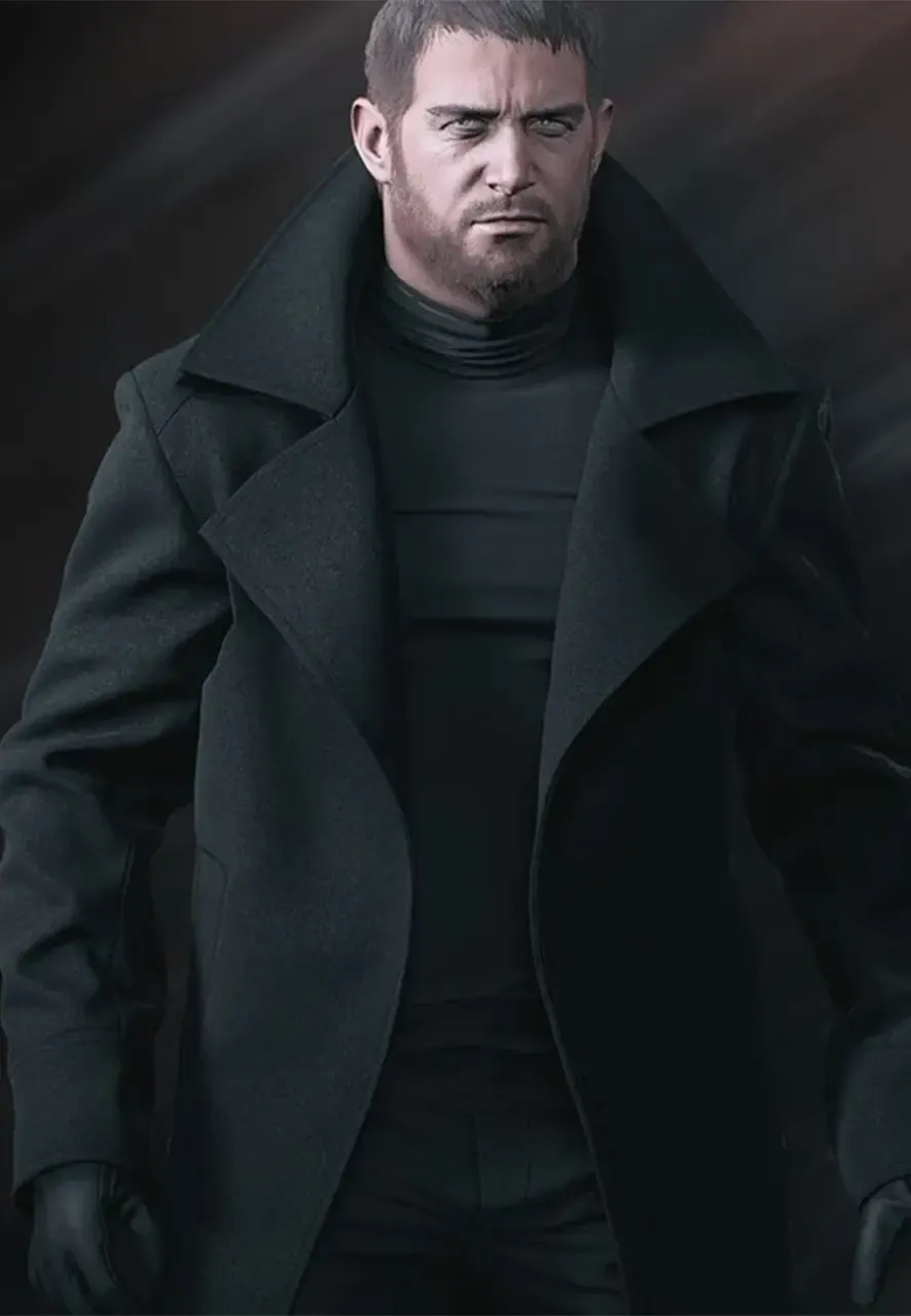 Resident Evil 8 Chris Redfield Black Coat resident evil 8 chris redfield black coat