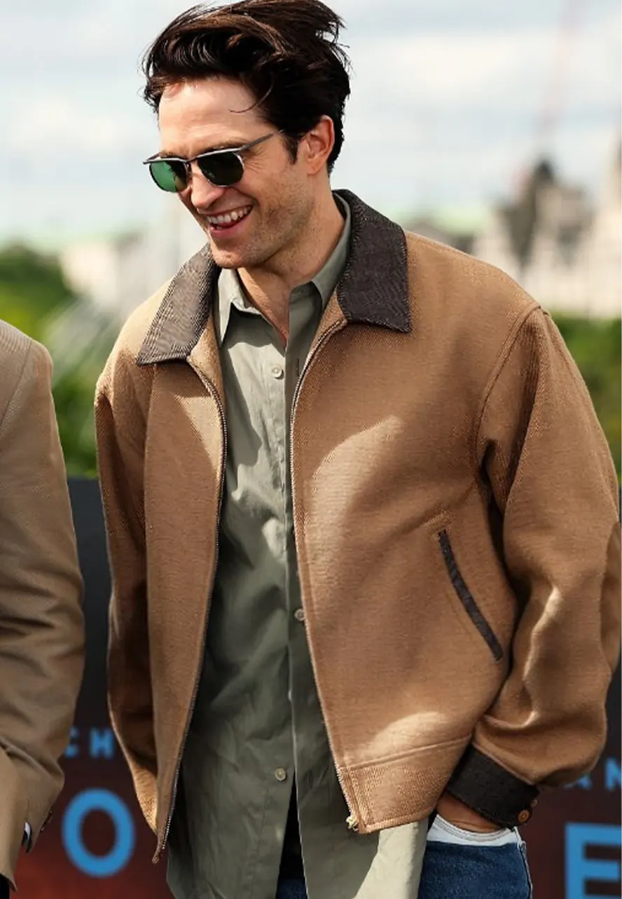 The Odyssey 2026 Photocall Robert Pattinson Jacket robert pattinson jacket