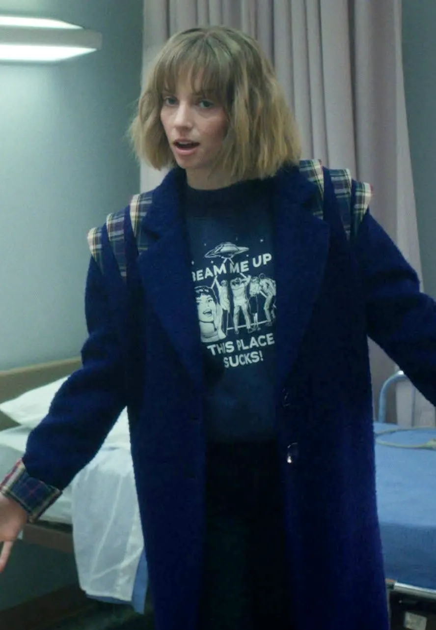 Stranger Things S05 Robin Buckley Blue Coat robin buckley blue coat