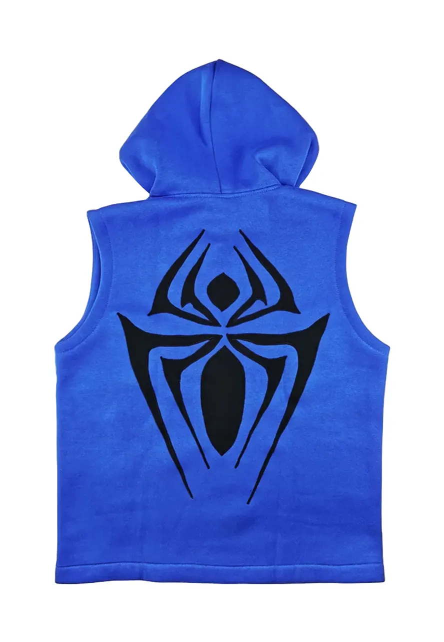 Spiderman Ben Reilly Scarlet Hooded Vest scarlet spider hoodie blue vest