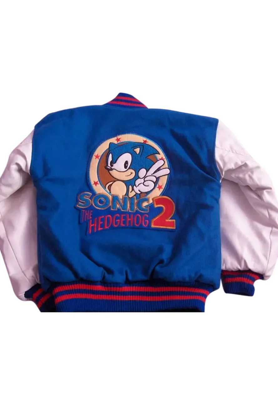 Sonic The Hedgehog Letterman Jacket sonic the letterman jacket