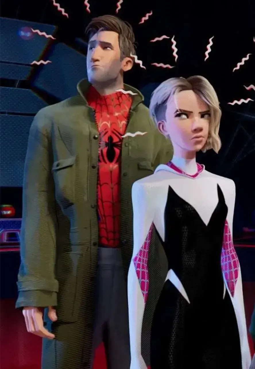 Spider-Verse Peter B Parker Green Coat spider verse peter b parker jacket