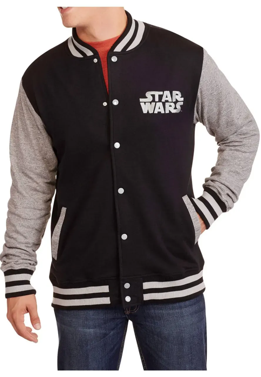 Star Wars Fleece Varsity Jacket star wars varsity jacket