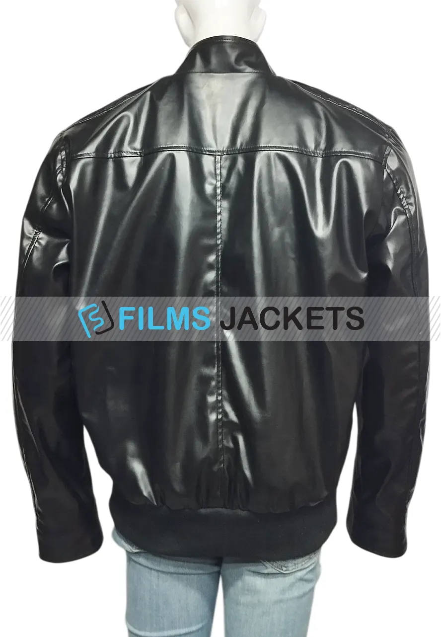Steve Rogers Age of Ultron Chris Evans Black Jacket steve rogers black leather bomber jacket