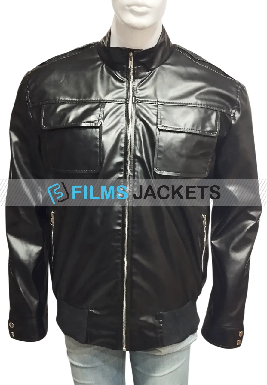 Steve Rogers Age of Ultron Chris Evans Black Jacket steve rogers black leather jacket