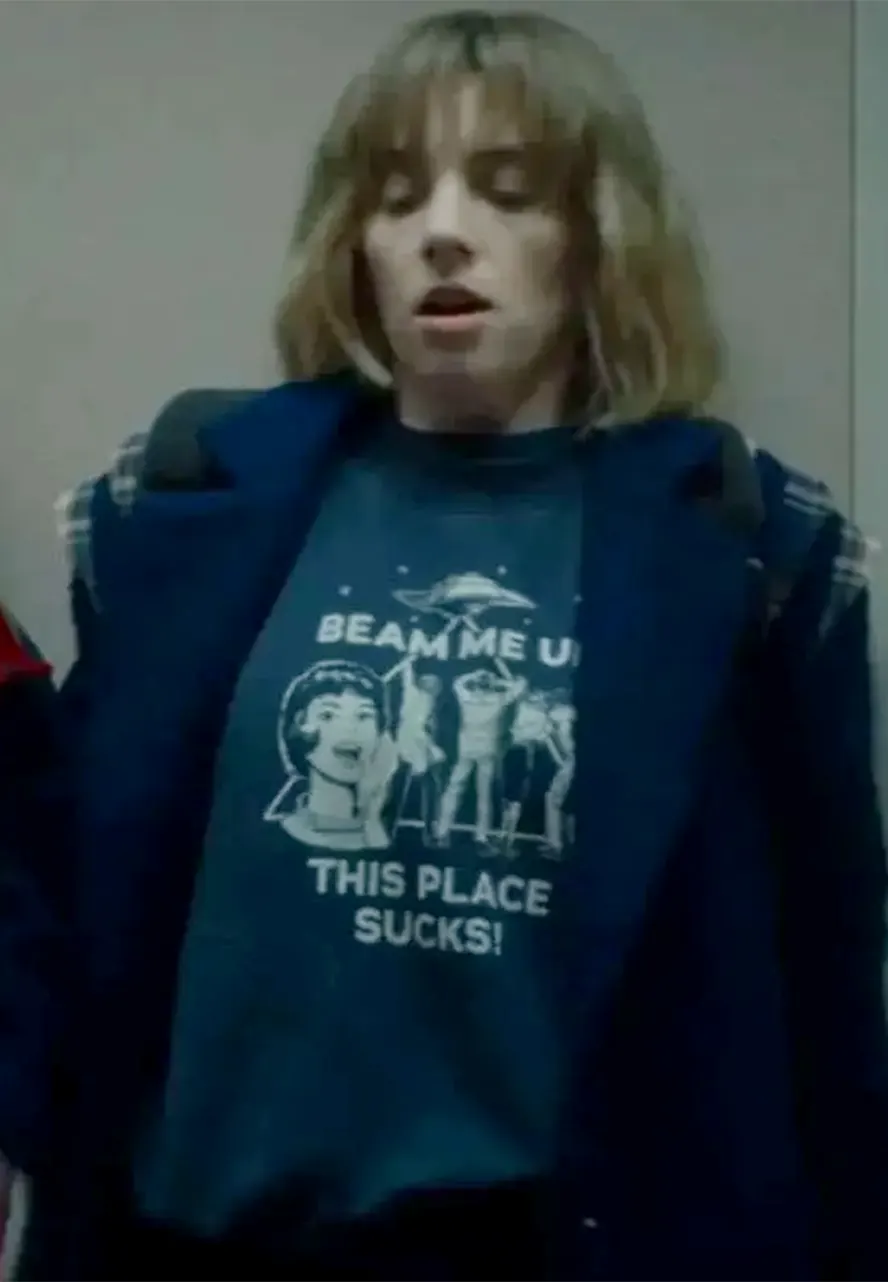 Stranger Things S05 Robin Buckley Blue Coat stranger things s05 robin buckley blue coat