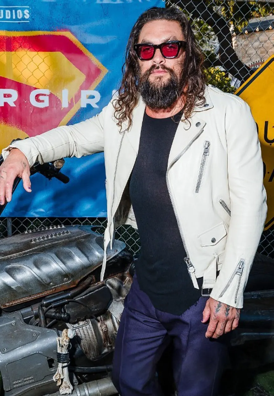 Supergirl Jason Momoa White Biker Jacket supergirl jason momoa biker jacket