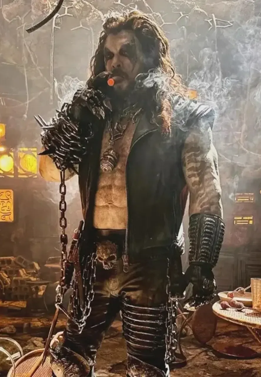 Supergirl Jason Momoa Stud Leather Vest supergirl lobo leather vest