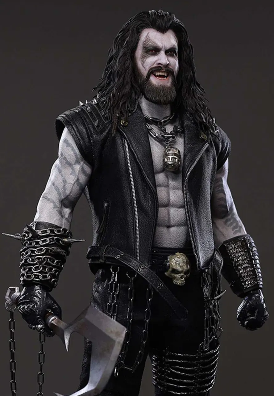 Supergirl Jason Momoa Stud Leather Vest supergirl lobo stud leather vest