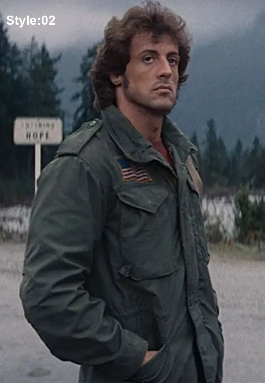 Sylvester Stallone First Blood Green Jacket sylvester stallone first blood green jacket