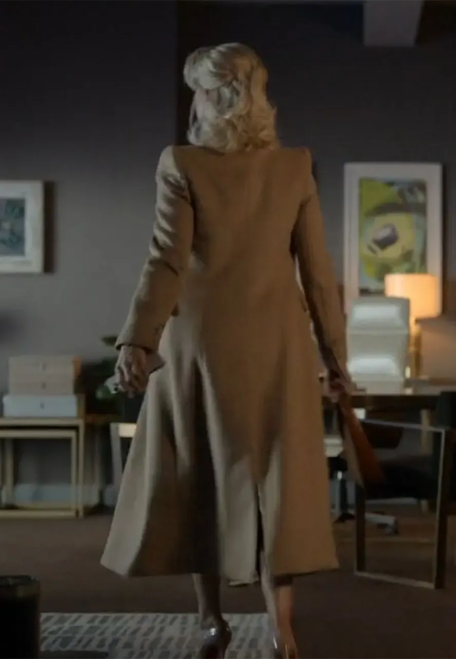 Ted Lasso S02 Rebecca Welton Brown Coat ted lasso rebecca welton wool coat